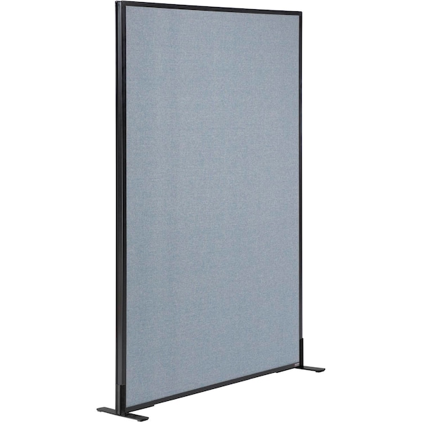 Interion By Global Industrial Interion Freestanding Office Partition Panel, 48-1/4inW x 60inH, Blue 238637FBL - main